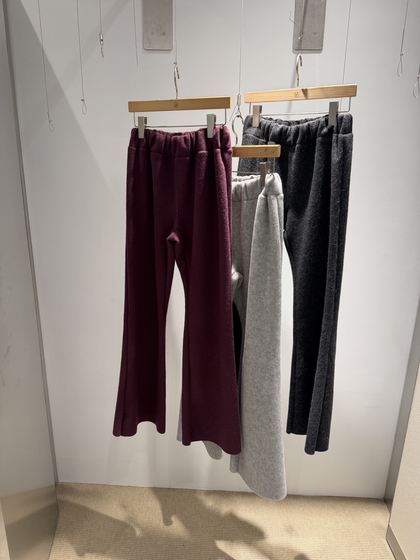 SELECT MARKET韓國代購26秋冬毛松緊腰喇叭褲休閑褲喇叭SELECT MARKET休閑褲