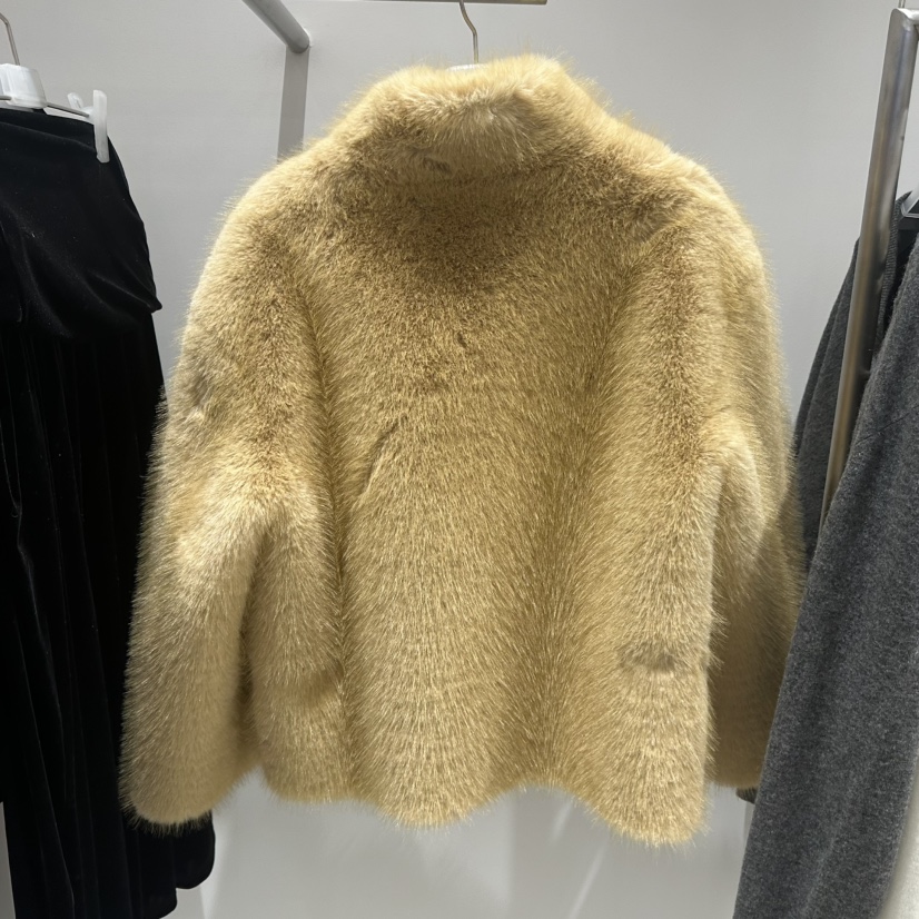 ARCHIVEPIECE TAG東大門實拍26秋冬短款立領毛絨大衣短款大衣ARCHIVEPIECE TAG短款大衣