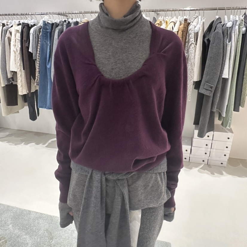 ARCHIVEPIECE TAG東大門直郵26秋冬扭結設計針織衫ARCHIVEPIECE TAG針織衫圖色3