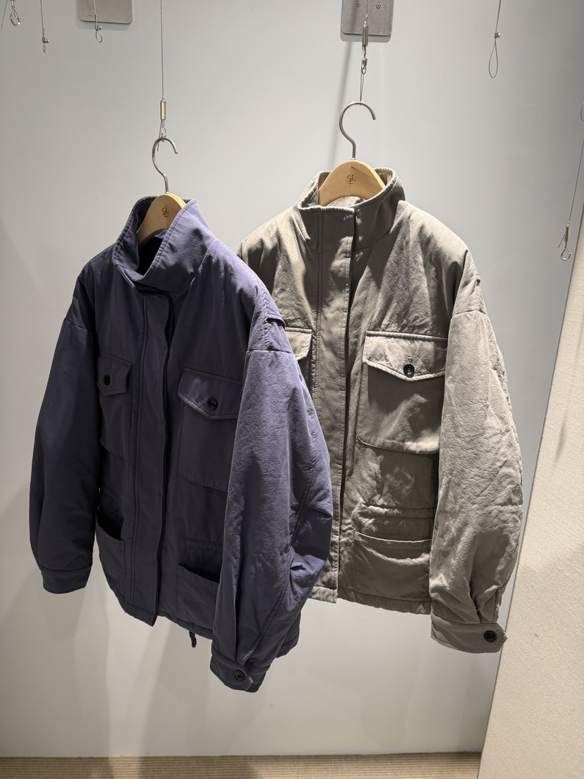 SELECT MARKET韓國直郵26秋冬工裝夾棉立領夾克水洗棉質口袋工SELECT MARKET夾克