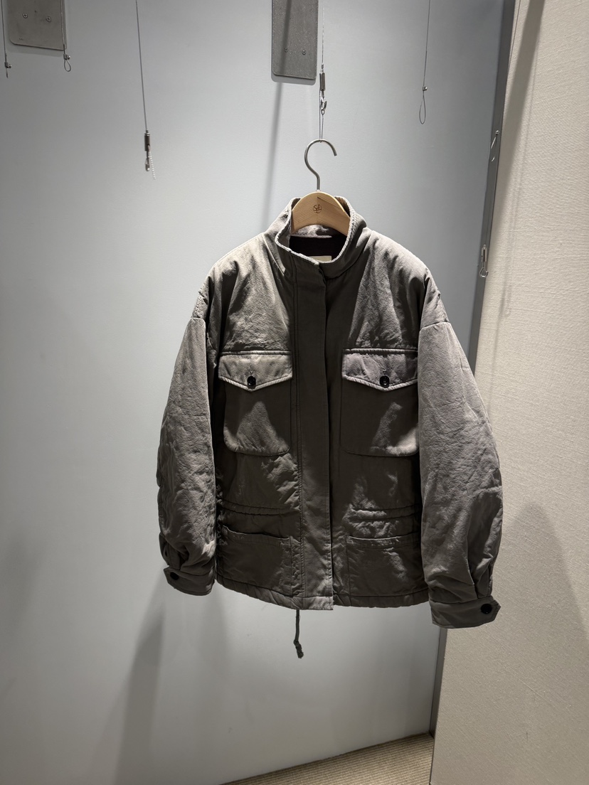 SELECT MARKET韓國直郵26秋冬工裝夾棉立領夾克水洗棉質口袋工SELECT MARKET夾克圖色1