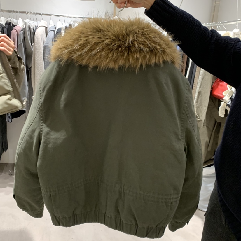 TEMPTING韓國直郵26秋冬毛領短款工裝羽絨服短款羽絨服短款填TEMPTING短款羽絨服