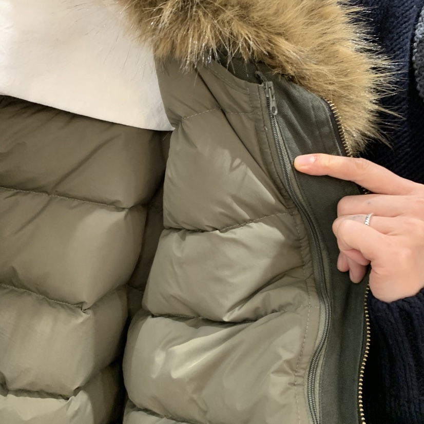 TEMPTING韓國直郵26秋冬毛領短款工裝羽絨服短款羽絨服短款填TEMPTING短款羽絨服