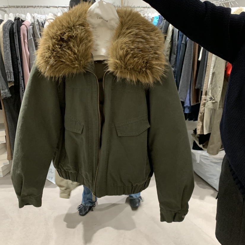 TEMPTING韓國直郵26秋冬毛領短款工裝羽絨服短款羽絨服短款填TEMPTING短款羽絨服圖色1