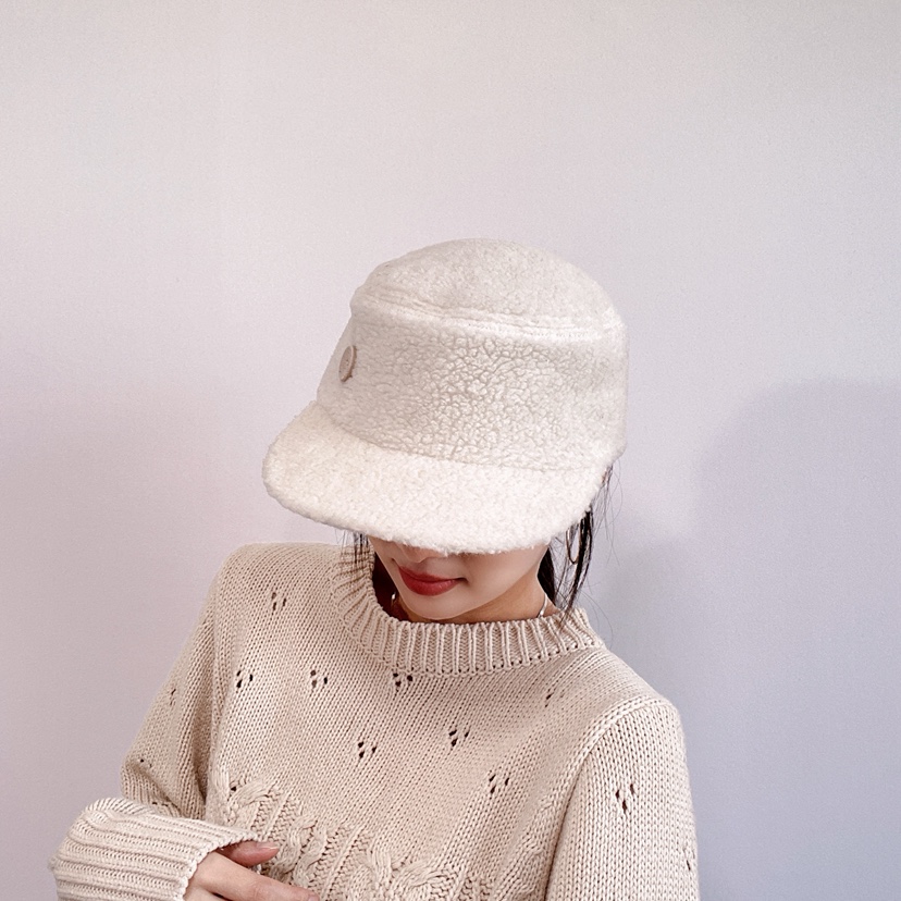 LOVELY HAT東大門直郵26秋冬毛絨短檐裝飾扣帽帽子LOVELY HAT帽子