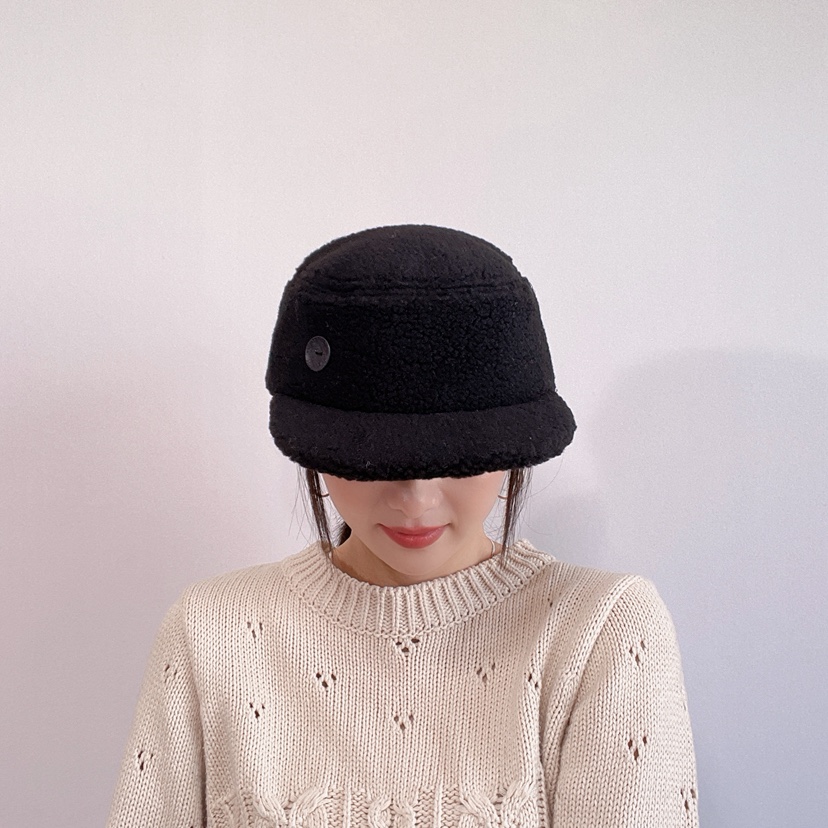 LOVELY HAT東大門直郵26秋冬毛絨短檐裝飾扣帽帽子LOVELY HAT帽子