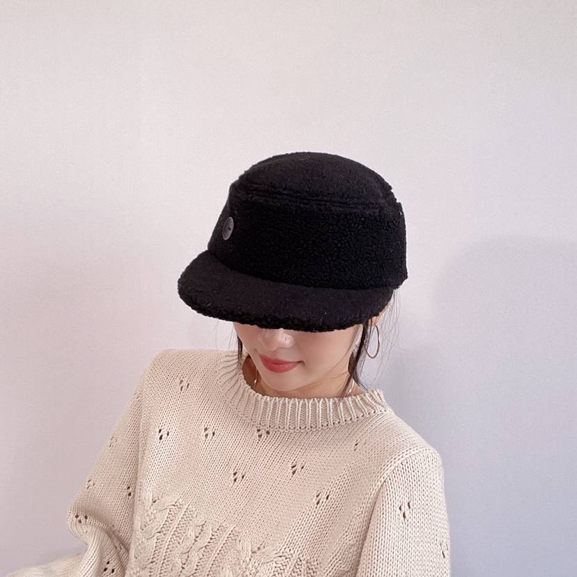 LOVELY HAT東大門直郵26秋冬毛絨短檐裝飾扣帽帽子LOVELY HAT帽子