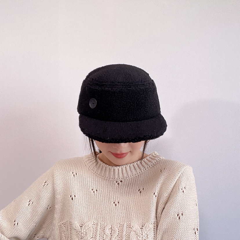 LOVELY HAT東大門直郵26秋冬毛絨短檐裝飾扣帽帽子LOVELY HAT帽子