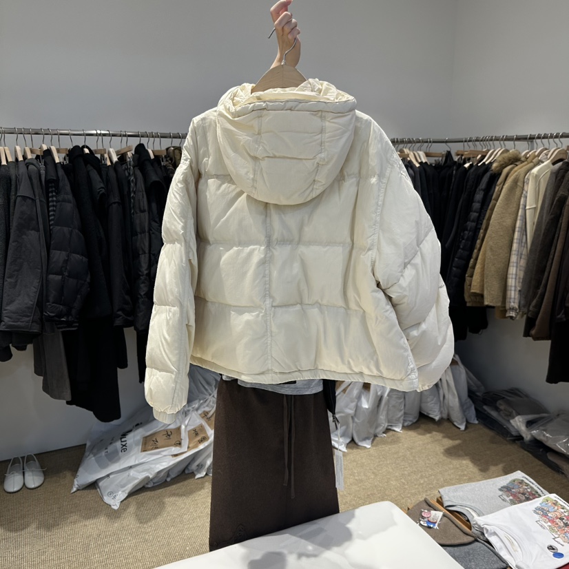 SELF SERVICE/MASOF東大門代購26秋冬短款連帽羽絨服短款羽絨SELF SERVICE/MASOF短款羽絨服