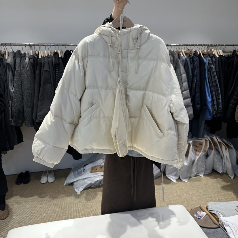 SELF SERVICE/MASOF東大門代購26秋冬短款連帽羽絨服短款羽絨SELF SERVICE/MASOF短款羽絨服圖色1