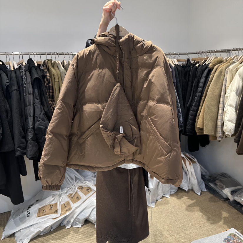 SELF SERVICE/MASOF東大門代購26秋冬短款連帽羽絨服短款羽絨SELF SERVICE/MASOF短款羽絨服圖色2