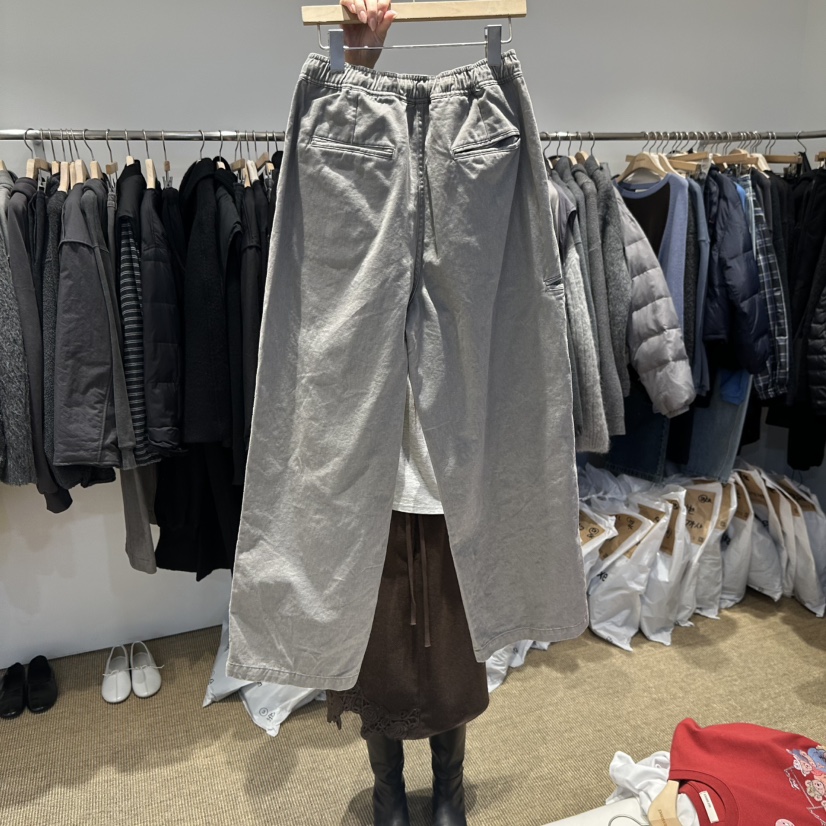 SELF SERVICE/MASOF韓國直郵26秋冬寬松直筒工裝褲休閑褲口袋SELF SERVICE/MASOF休閑褲