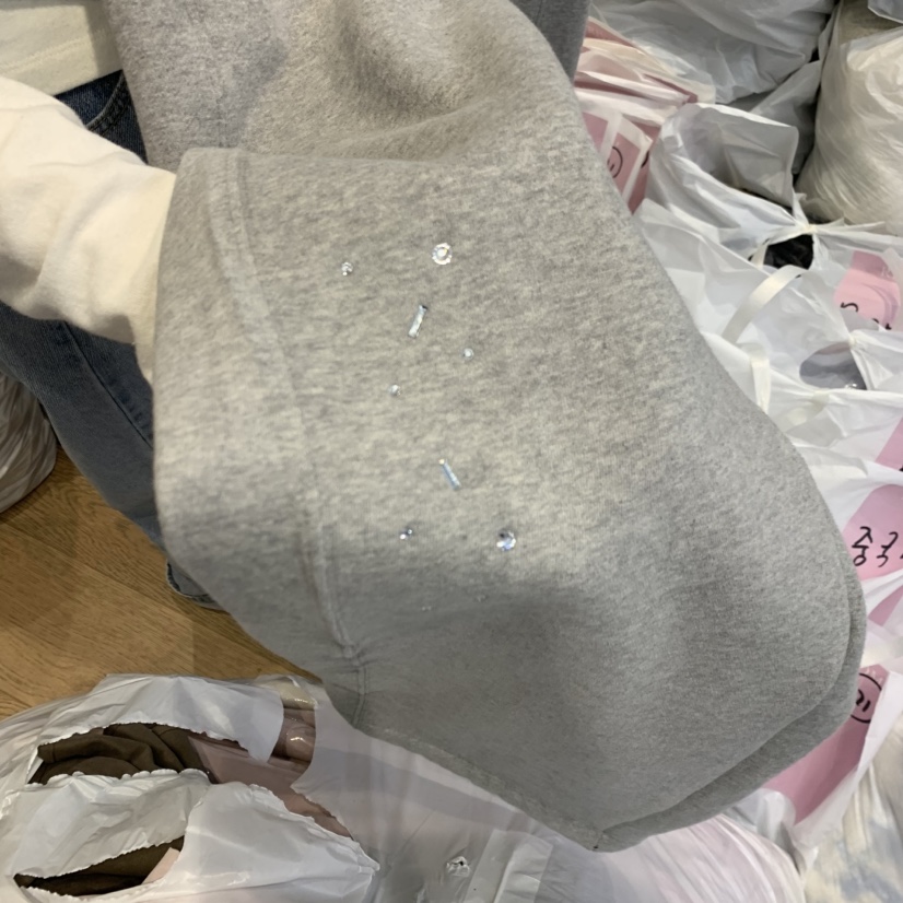 RIVEROOM東大門實拍26秋冬加絨直筒休閑褲直筒褲口袋加絨RIVEROOM休閑褲