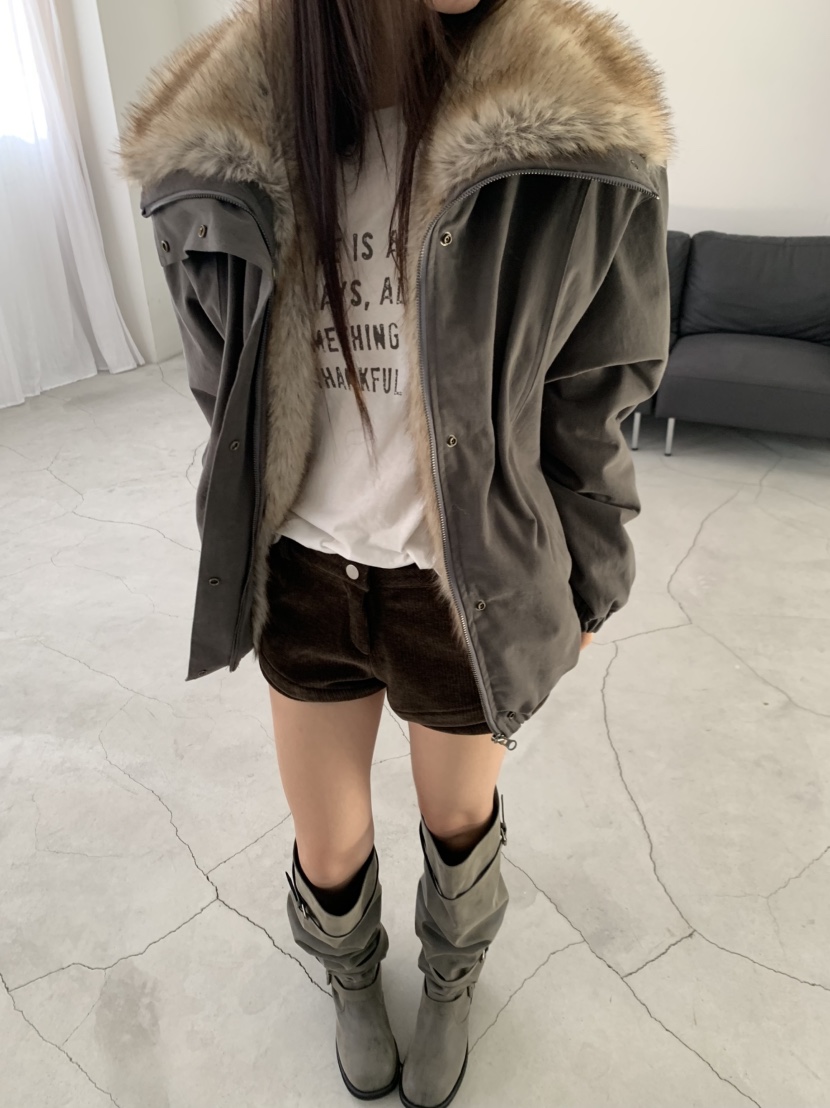 PLO_VER東大門實拍女裝新款熱賣人氣真品短款羽絨服復古絎縫PLO_VER短款羽絨服