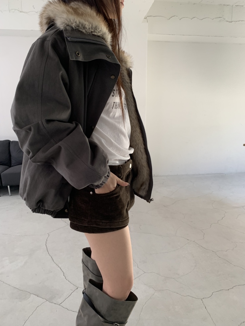 PLO_VER東大門實拍女裝新款熱賣人氣真品短款羽絨服復古絎縫PLO_VER短款羽絨服