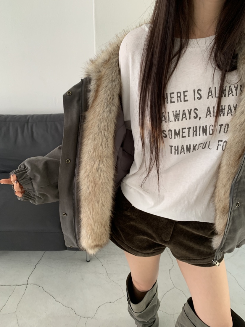 PLO_VER東大門實拍女裝新款熱賣人氣真品短款羽絨服復古絎縫PLO_VER短款羽絨服