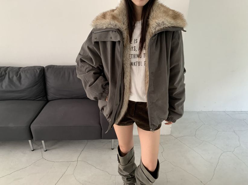 PLO_VER東大門實拍女裝新款熱賣人氣真品短款羽絨服復古絎縫PLO_VER短款羽絨服