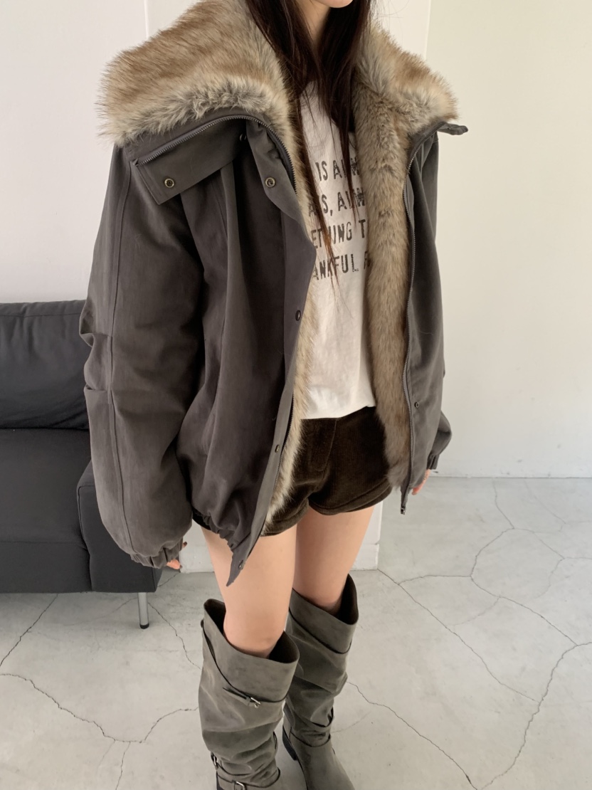 PLO_VER東大門實拍女裝新款熱賣人氣真品短款羽絨服復古絎縫PLO_VER短款羽絨服
