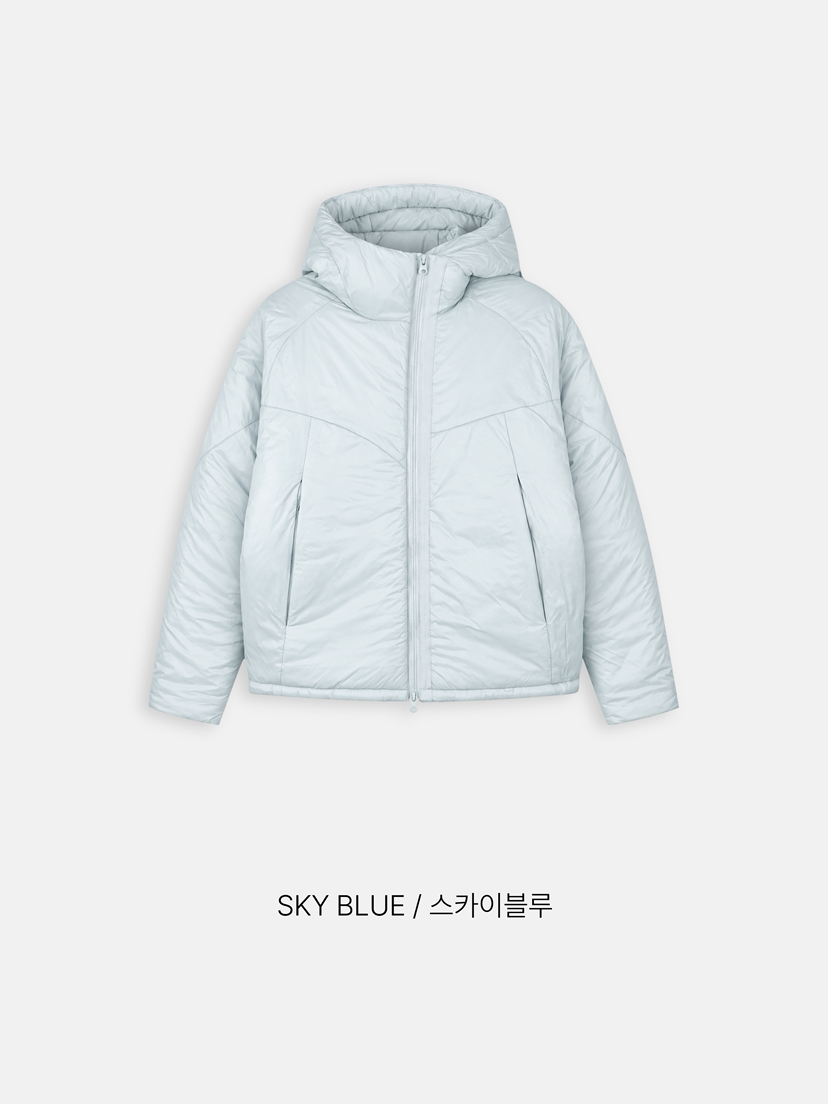 WOOGIE東大門代購26秋冬連帽短款棉服男女同款拉鏈開合羽絨服WOOGIE短款棉服圖色1