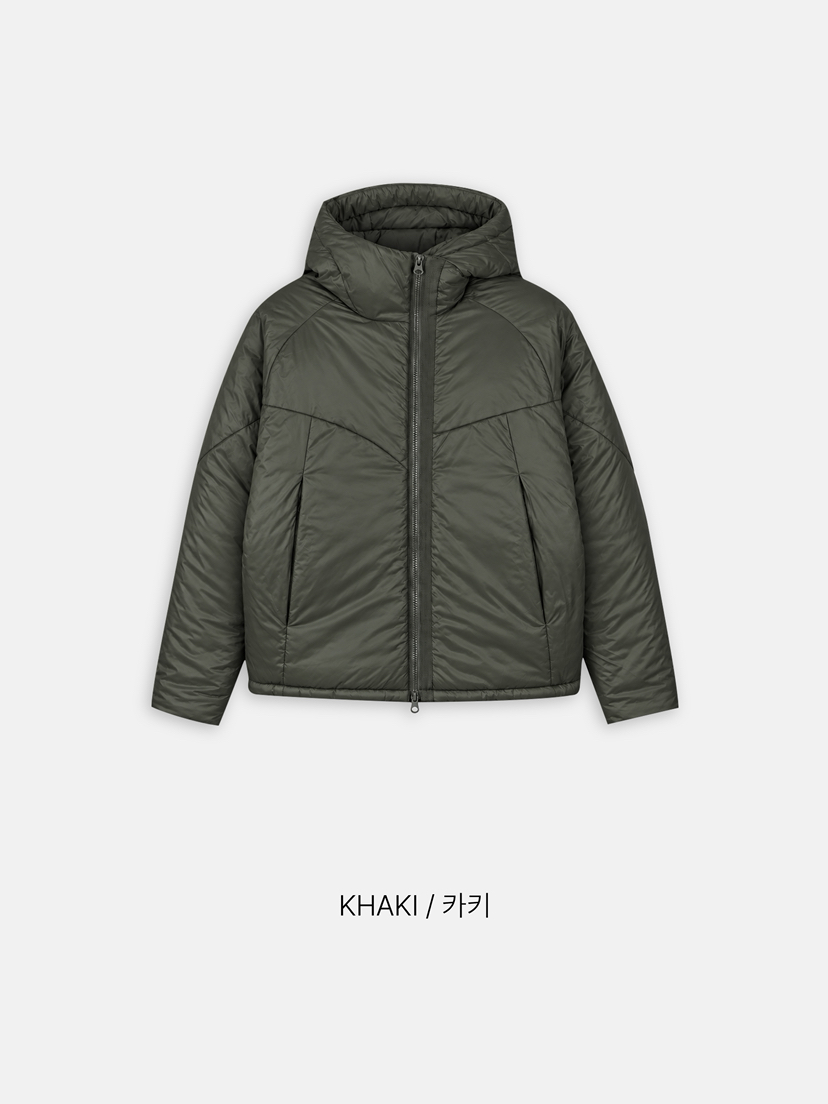 WOOGIE東大門代購26秋冬連帽短款棉服男女同款拉鏈開合羽絨服WOOGIE短款棉服圖色2