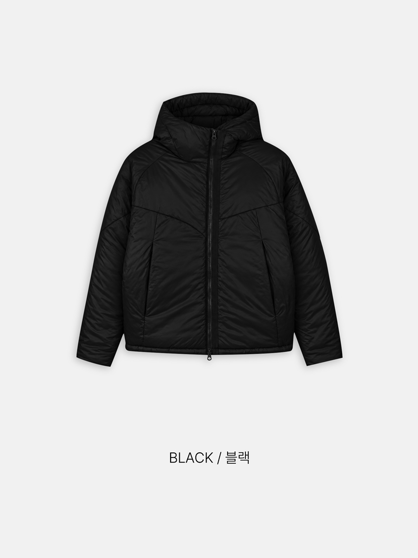 WOOGIE東大門代購26秋冬連帽短款棉服男女同款拉鏈開合羽絨服WOOGIE短款棉服圖色3