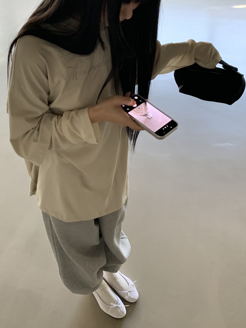 LO GARDEN東大門代購26秋冬束腳休閑衛褲休閑褲抽繩保暖寬松LO GARDEN休閑褲