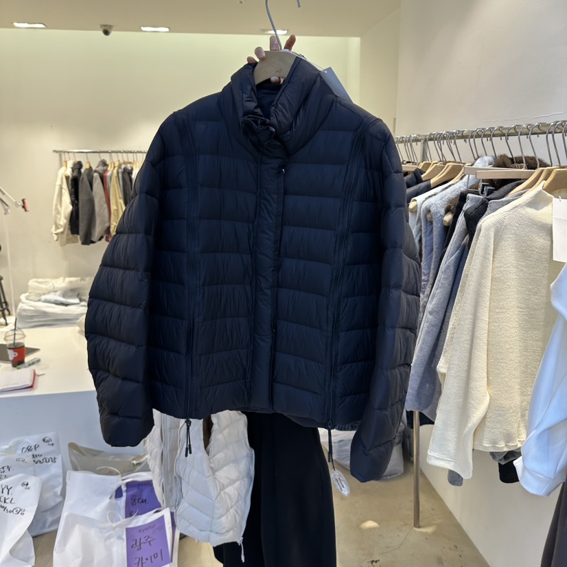 eyeful韓國代購26秋冬短款立領羽絨服短款羽絨服羽絨袖子可拆eyeful短款羽絨服圖色2