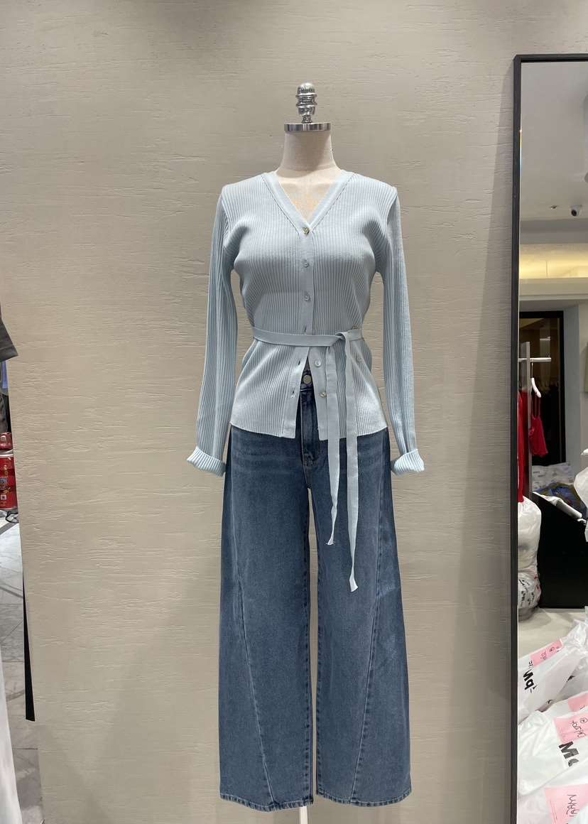 TIZZI直郵韓國代購女裝新品24春夏休閑職業真品推薦針織衫SEESTAR/hi high針織衫