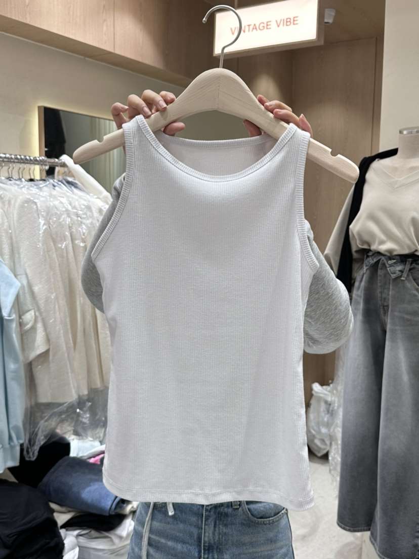 VINTAGE VIBE韓國直郵東大門代購女裝新品真品休閑吊帶背心VINTAGE VIBE吊帶/背心