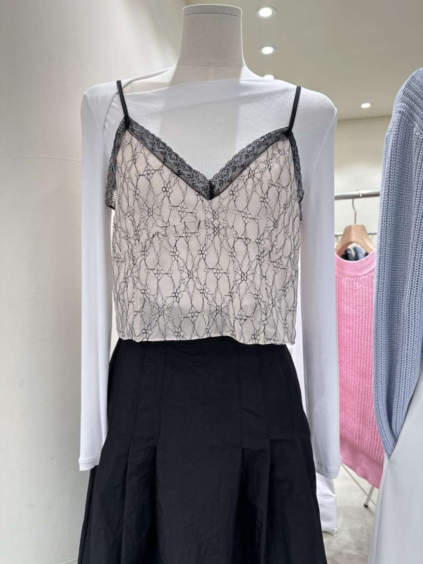 YIKHO STYLE直郵韓國代購女裝新款職業24春夏真品吊帶背心YIKHO STYLE吊帶/背心