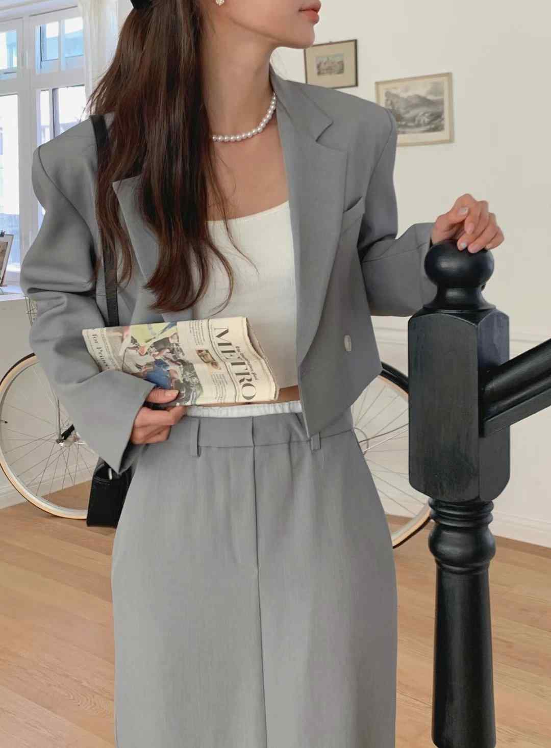 BONGBLY-봉블리-T韓國直郵女裝新品真品24春夏時尚夾克OPENRUN夾克