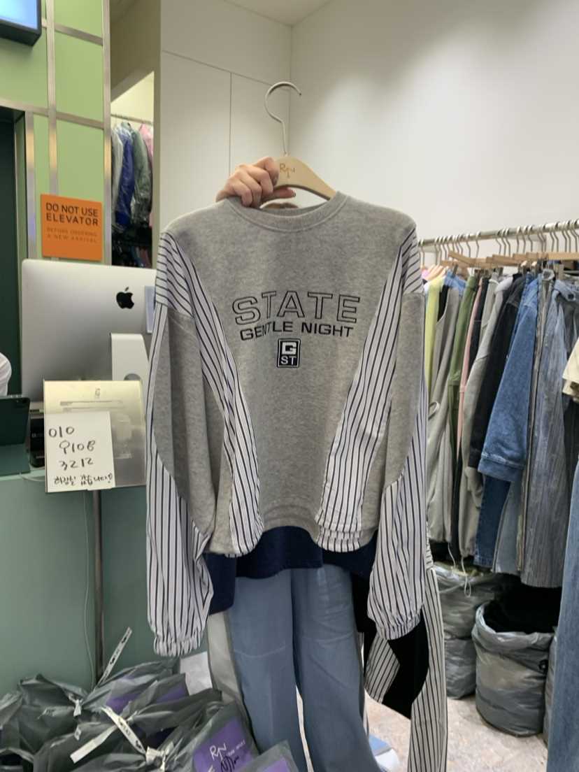 REIZ/RYON直郵韓國代購女裝新品24春夏職業熱賣休閑衛衣REIZ衛衣