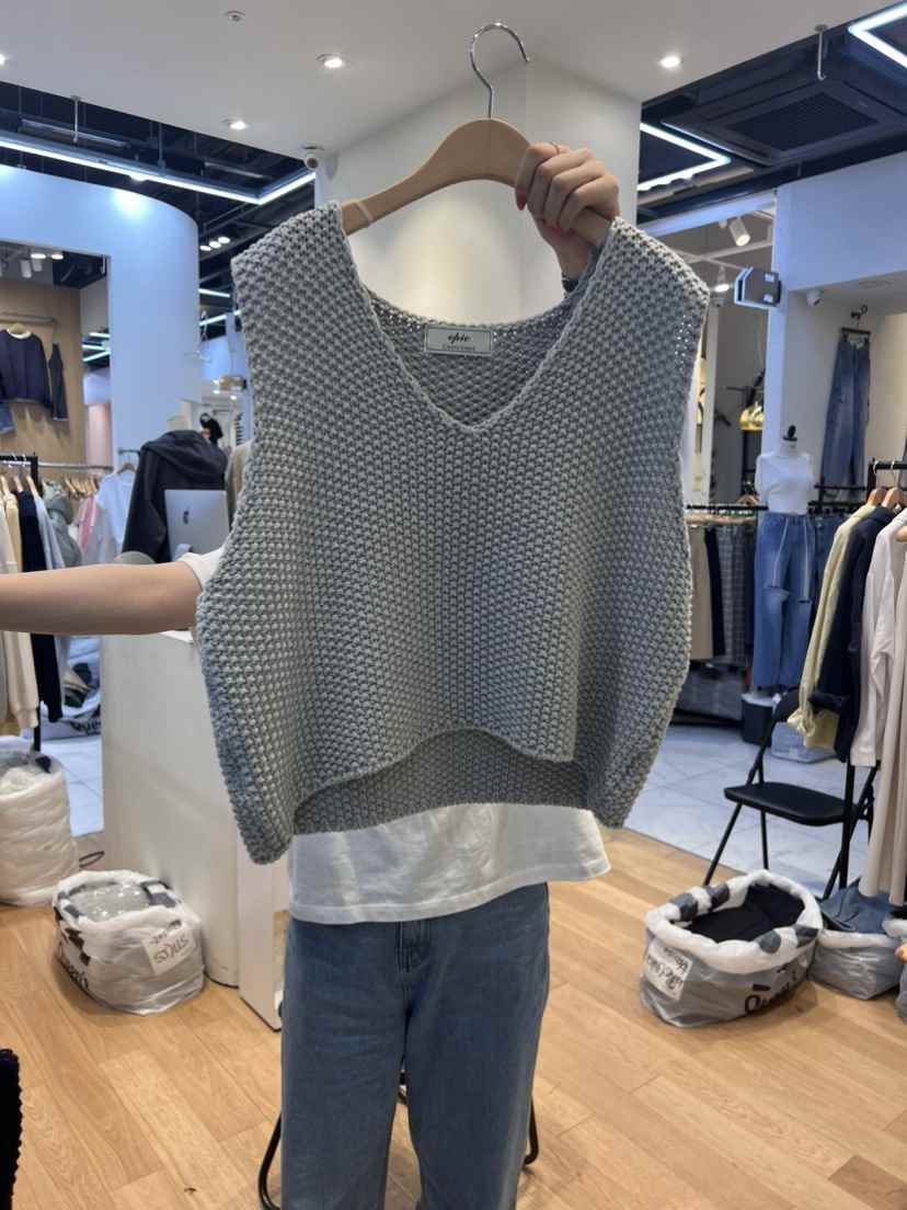 EPIC-S韓國直郵女裝新品人氣推薦真品時尚職業24春夏馬甲TARA馬甲