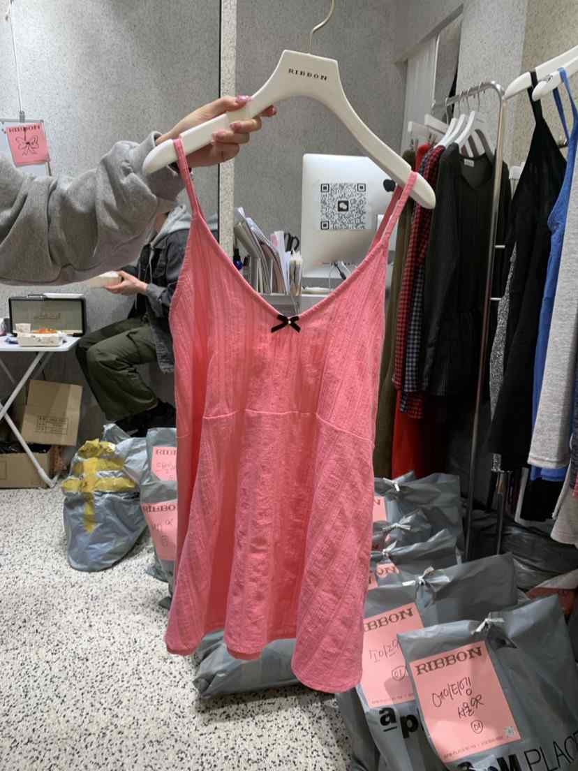 RIBBON韓國直郵女裝新品休閑時尚職業真品熱賣24春夏吊帶背心THE MARIN吊帶/背心