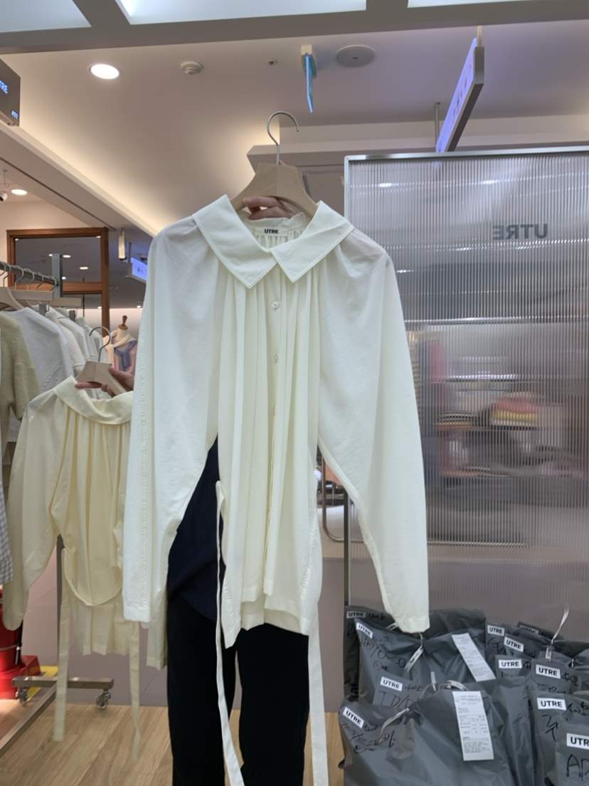 UTRE韓國直郵東大門實拍女裝新品推薦真品職業休閑襯衫蕾絲衫UTRE襯衫/蕾絲衫