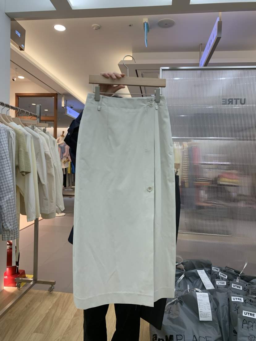 UTRE韓國直郵東大門實拍女裝新款24春夏人氣半身裙中短裙UTRE半身裙/中短裙