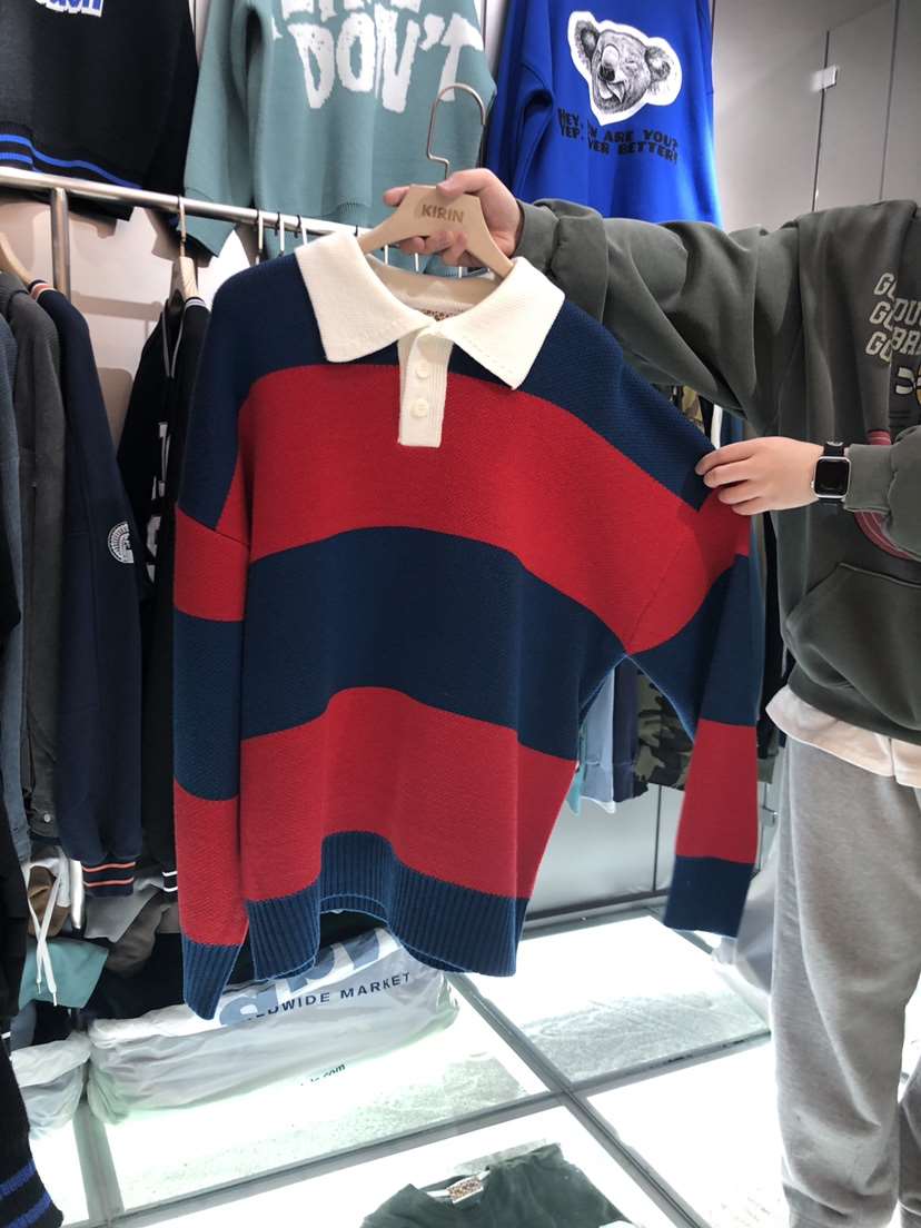 KIRIN-男裝直郵韓國代購女裝新品24春夏休閑真品時尚毛衣KIRIN-男裝毛衣