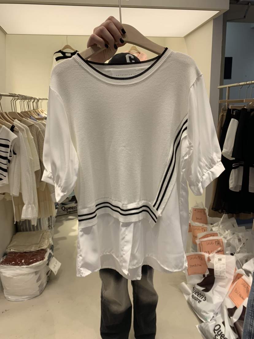 LULULALLA韓國直郵女裝新款熱賣24春夏真品時尚推薦針織衫LULULALLA針織衫