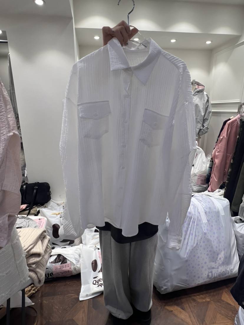 ANOES韓國直郵東大門代購女裝新品熱賣時尚真品襯衫蕾絲衫透視ANOES襯衫/蕾絲衫