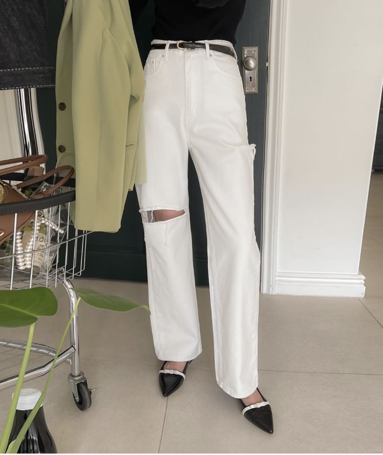 LEA直郵韓國代購女裝新品推薦休閑24春夏人氣時尚職業休閑褲이향休閑褲