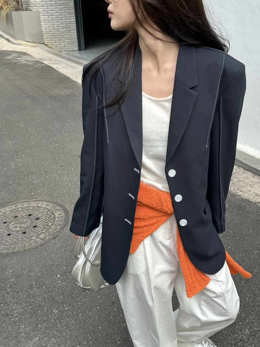 unbound直郵韓國代購女裝新品推薦職業24春夏人氣休閑夾克UNBOUND夾克