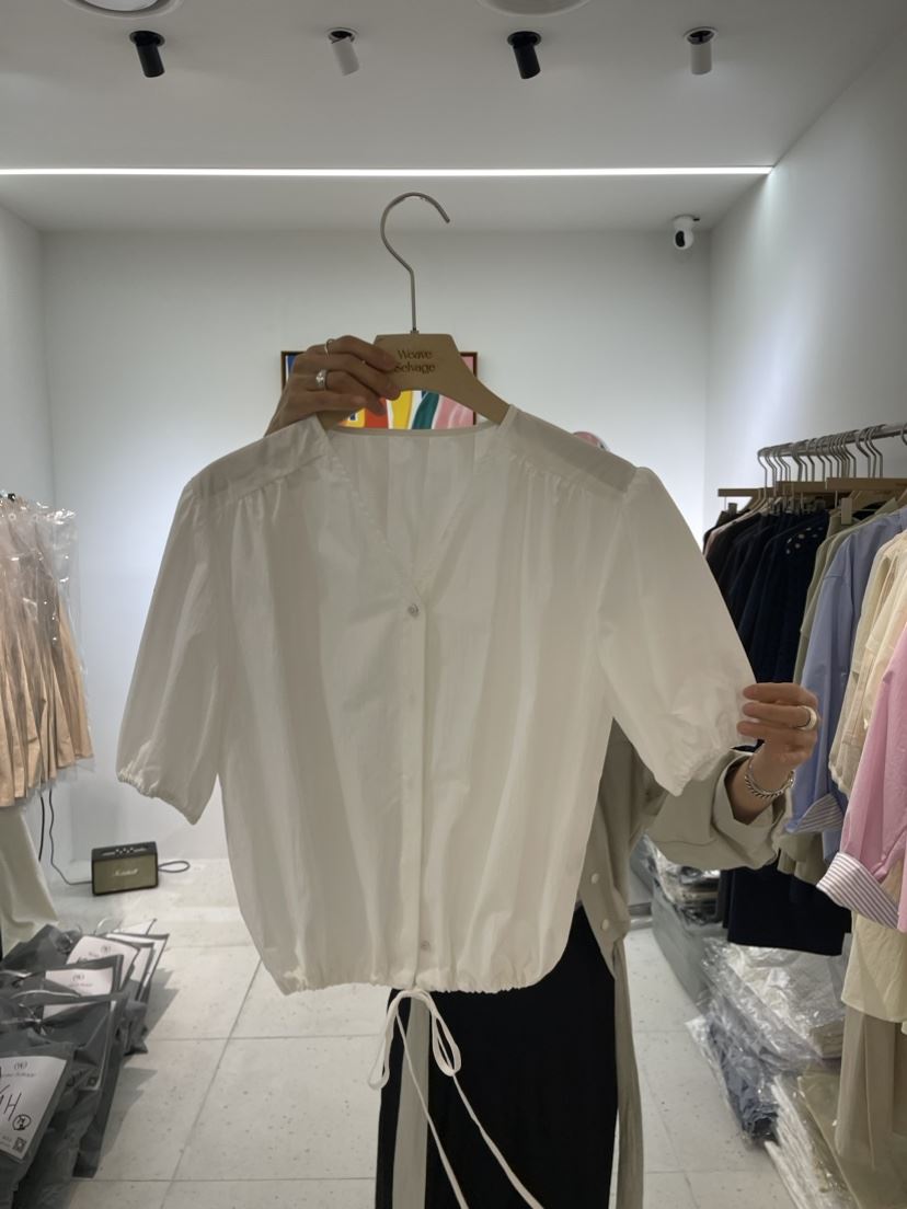 WEAUE SELVAGE直郵韓國代購女裝新品休閑熱賣人氣襯衫蕾絲衫WEAUE SELVAGE襯衫/蕾絲衫