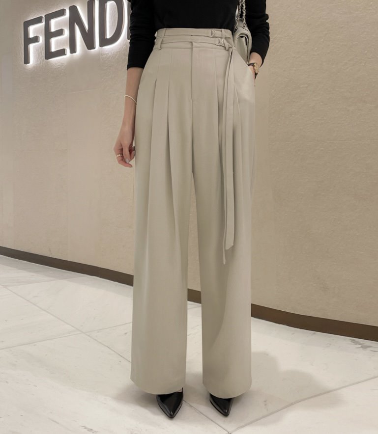 LEA韓國直郵東大門實拍女裝新品熱賣人氣24春夏正裝褲西褲이향正裝褲/西褲