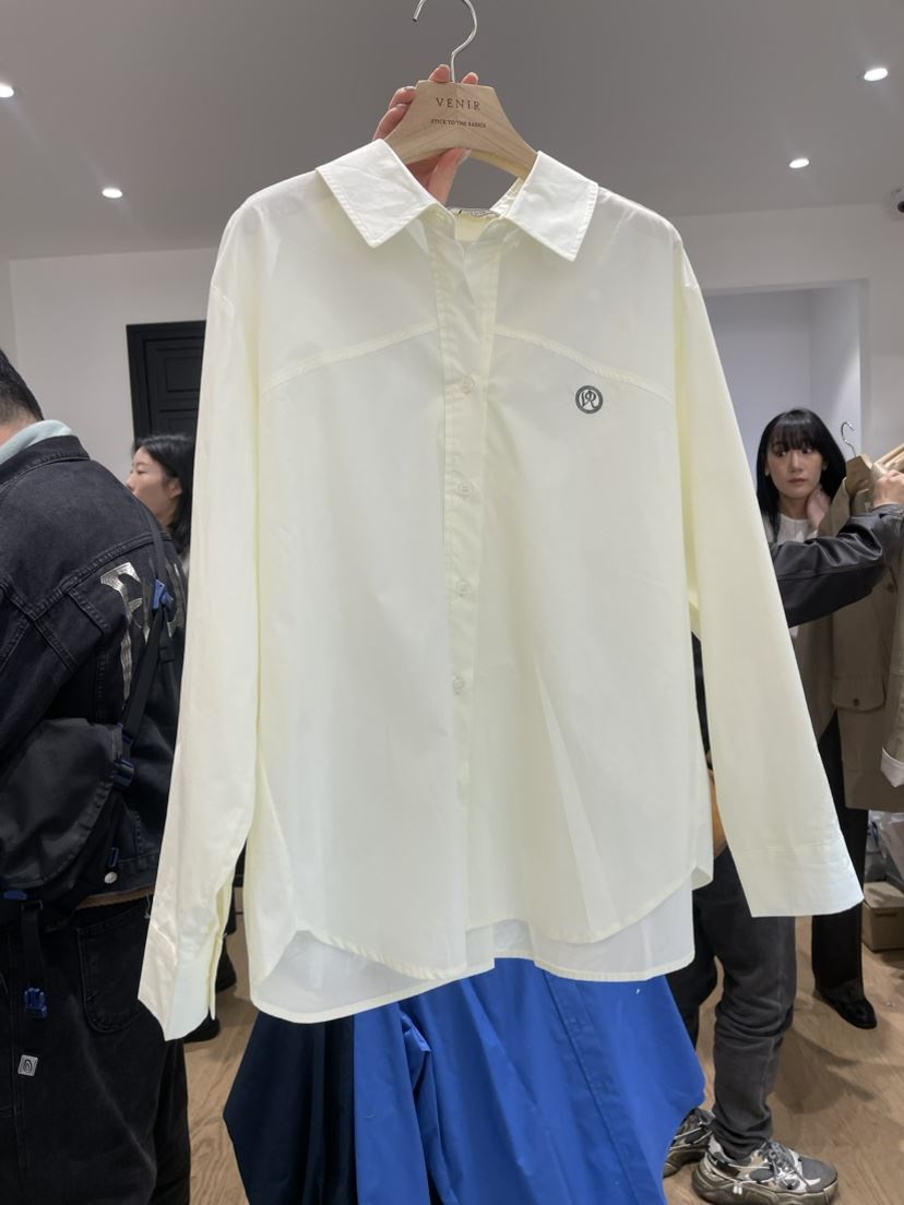 VENIR韓國直郵女裝新品職業時尚真品24春夏人氣襯衫蕾絲衫VENIR-a襯衫/蕾絲衫