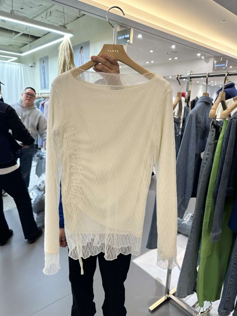 VERVE韓國直郵東大門實拍女裝新品真品職業襯衫蕾絲衫不含內搭LOVE PINK襯衫/蕾絲衫