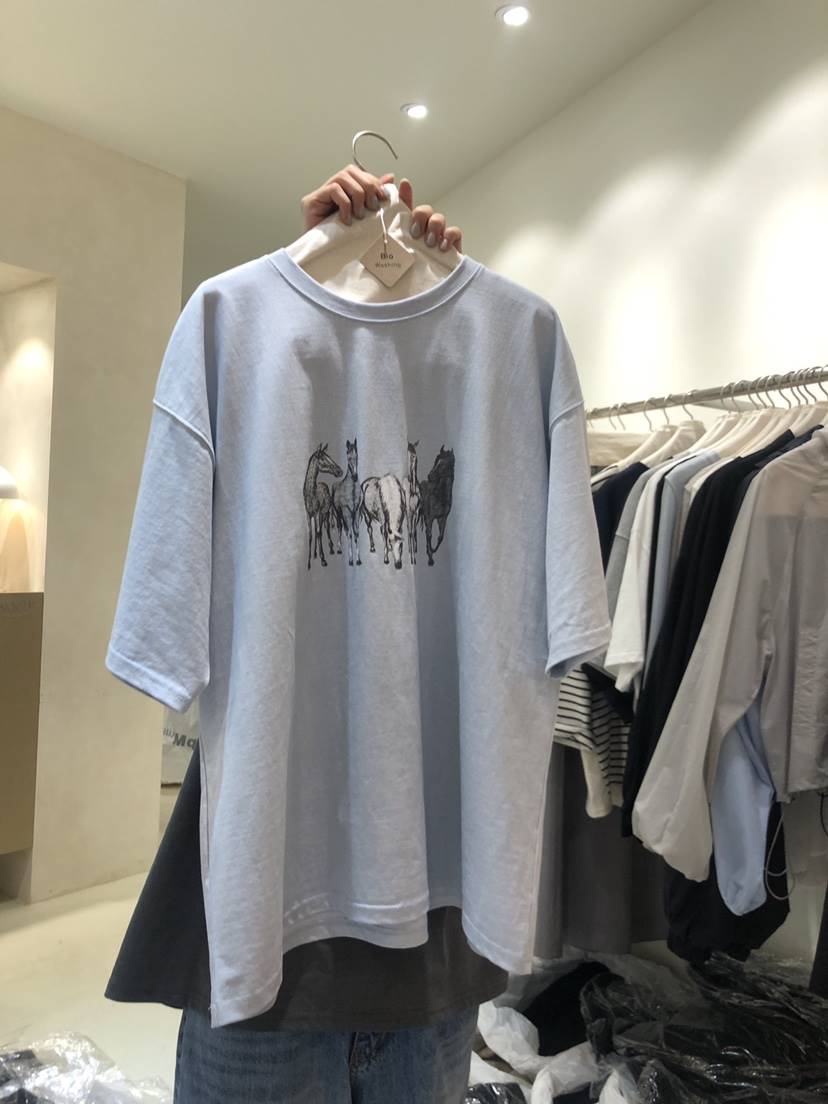 WANTS韓國直郵女裝新品時尚休閑真品人氣職業推薦24春夏T恤DENISET恤