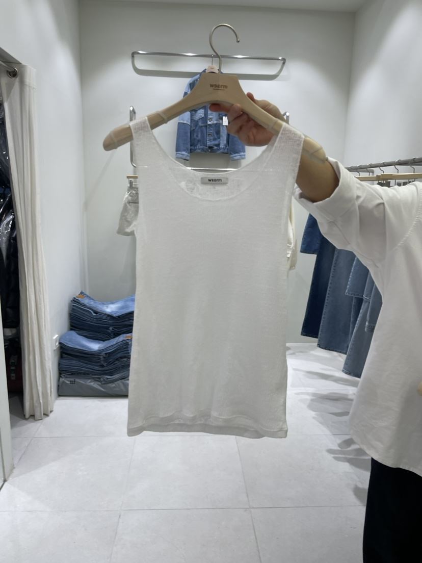 ws@rm/WA SHING ROOM韓國直郵東大門實拍女裝新款休閑吊帶背心ARTISANAL吊帶/背心