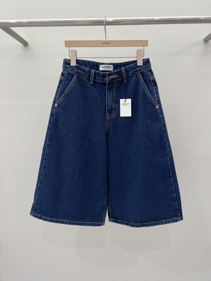 ws@rm/WA SHING ROOM韓國直郵東大門代購女裝新款24春夏短褲ARTISANAL短褲
