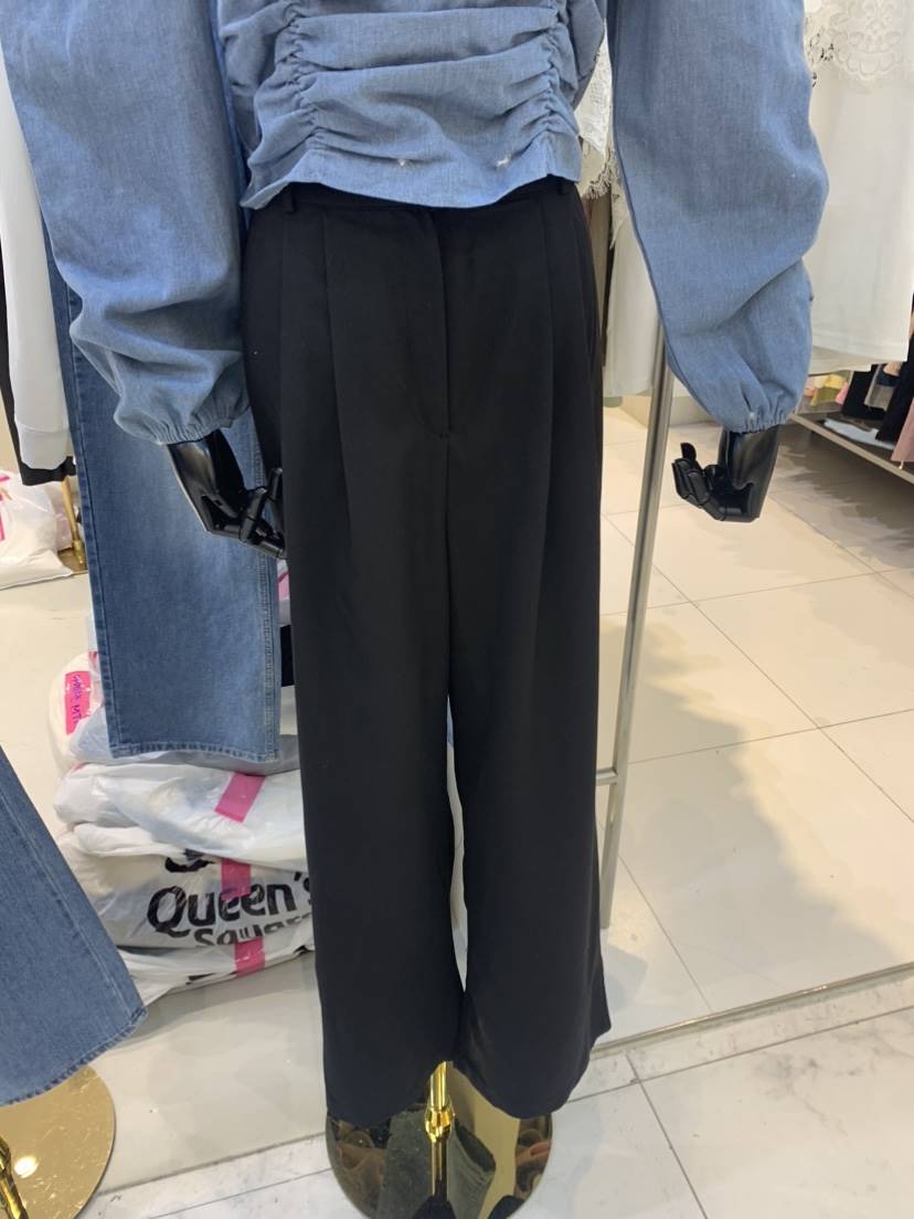 SINGLE LADY韓國直郵女裝新品真品職業休閑熱賣24春夏休閑褲WASHBLUE休閑褲
