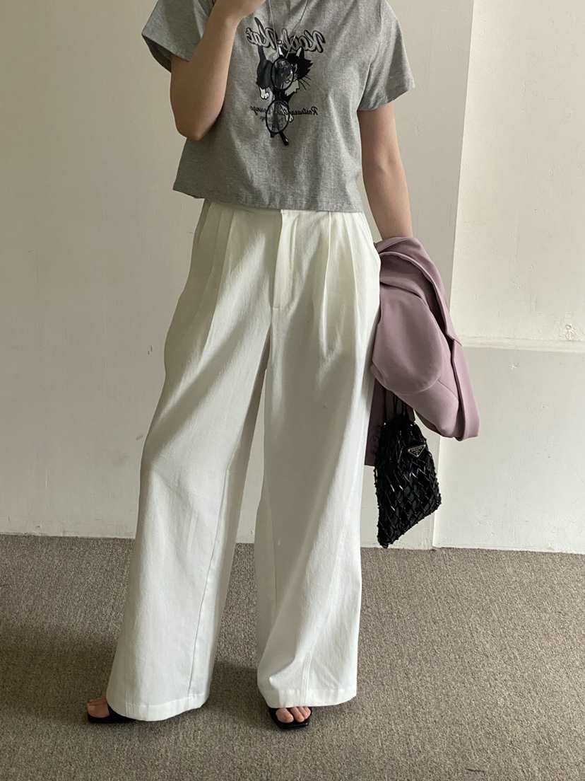 unbound韓國直郵東大門代購女裝新款熱賣24春夏真品休閑褲UNBOUND休閑褲